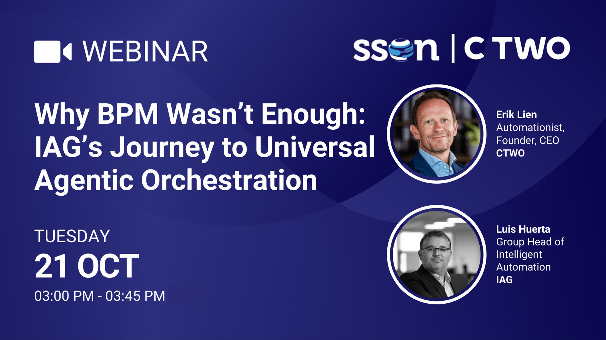 SSON Webinar: IAG’s Journey to Universal Agentic Orchestration